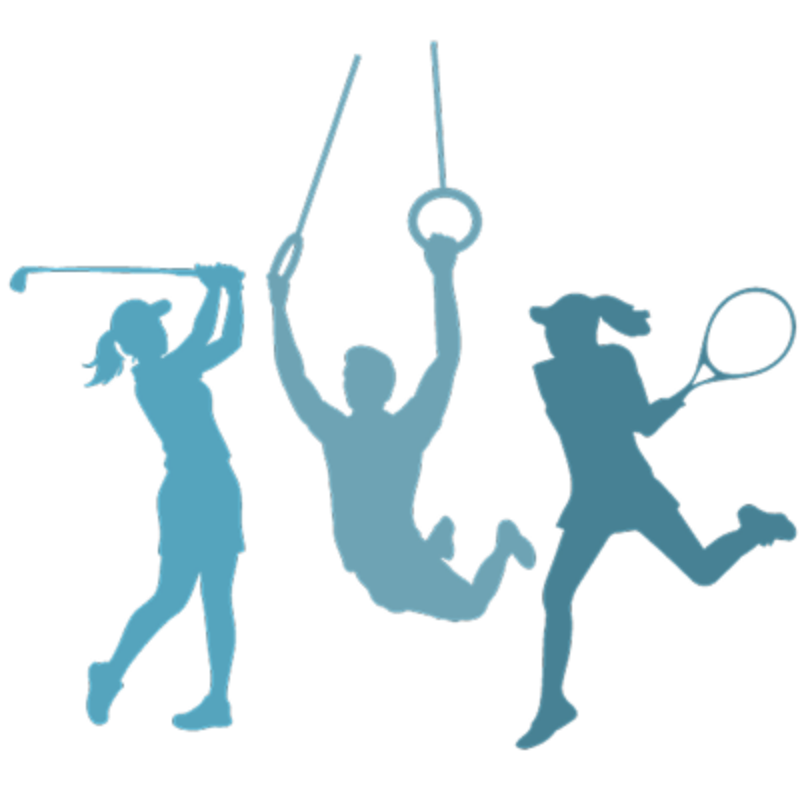 アスリートのシルエット